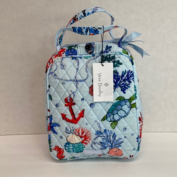 Vera Bradley Other - Vera Bradley Insulated Lunch Bunch Bag "Anchors Aweigh" Blue Quilted Zip